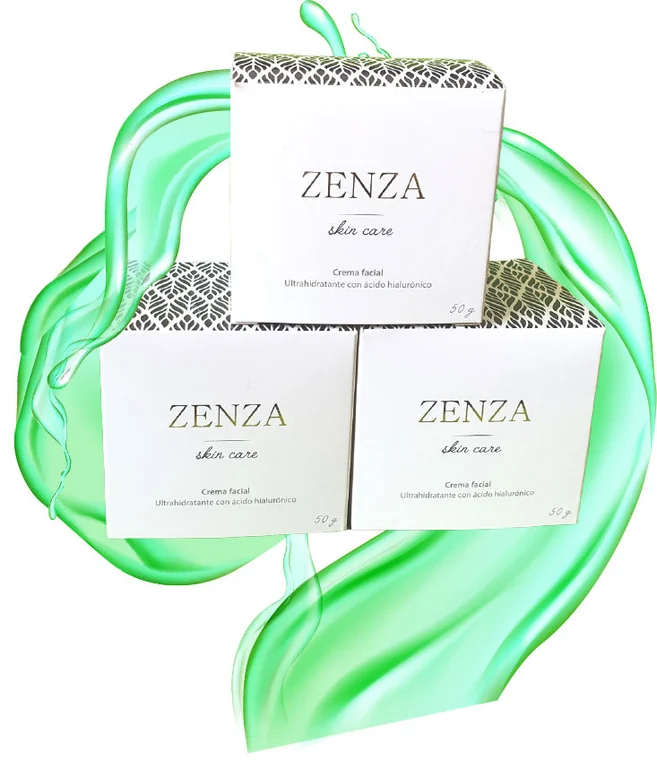 Potes de Zenza Cream, crema facial ultrahidratante de 50 gramos